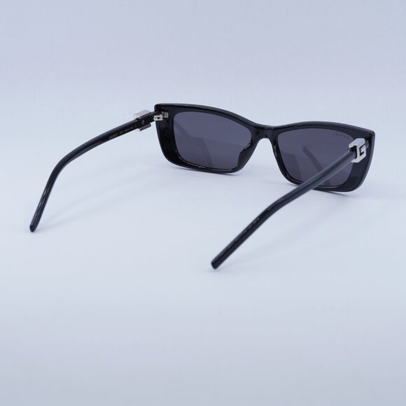 ?️ New Gucci GG1681S 001 Sunglasses - Shiny Black Frame, Solid Grey Lens… main image 8